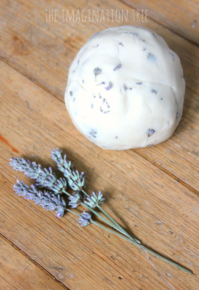 Natural lavender play dough recipe