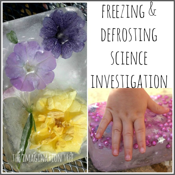Freezing and defrosting ice experiment