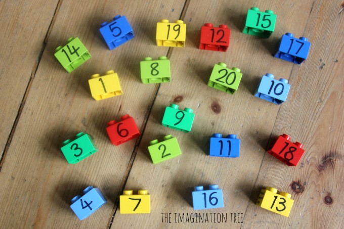 Lego number blocks and lots of ideas for using them in maths games