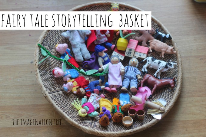 Fairy tale story prop basket