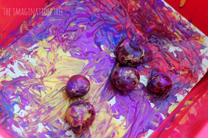 Painting with conkers