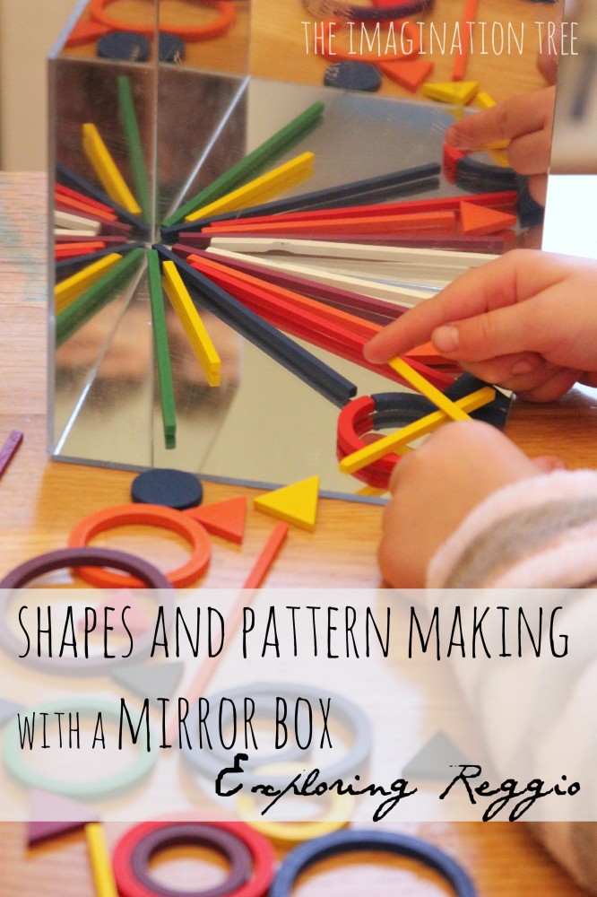 Playing with shapes and symmetry on a mirror box