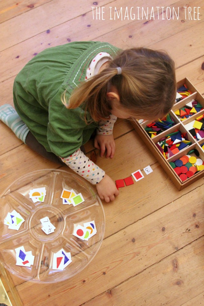Sorting and counting with shapes game