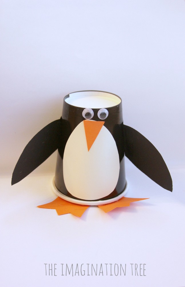 Paper Cup Penguin Craft for Kids