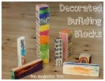 Decorated Building Blocks for Construction Play