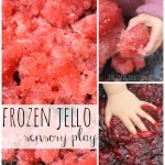Frozen Jello Sensory Play