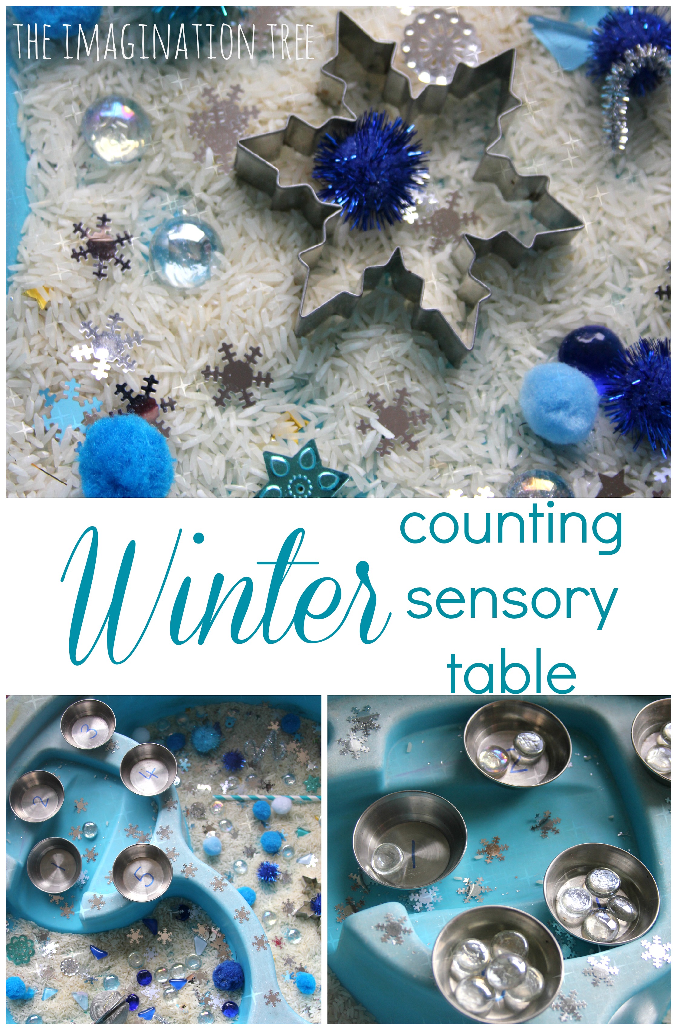 Winter Counting Sensory Table - The Imagination Tree