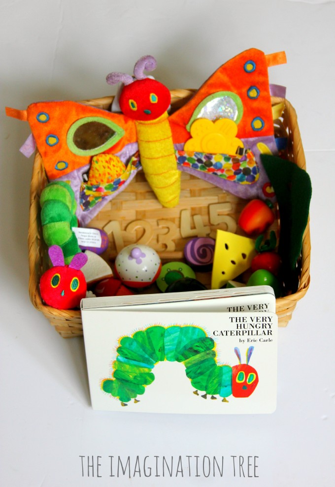 The very hungry caterpillar storytelling basket