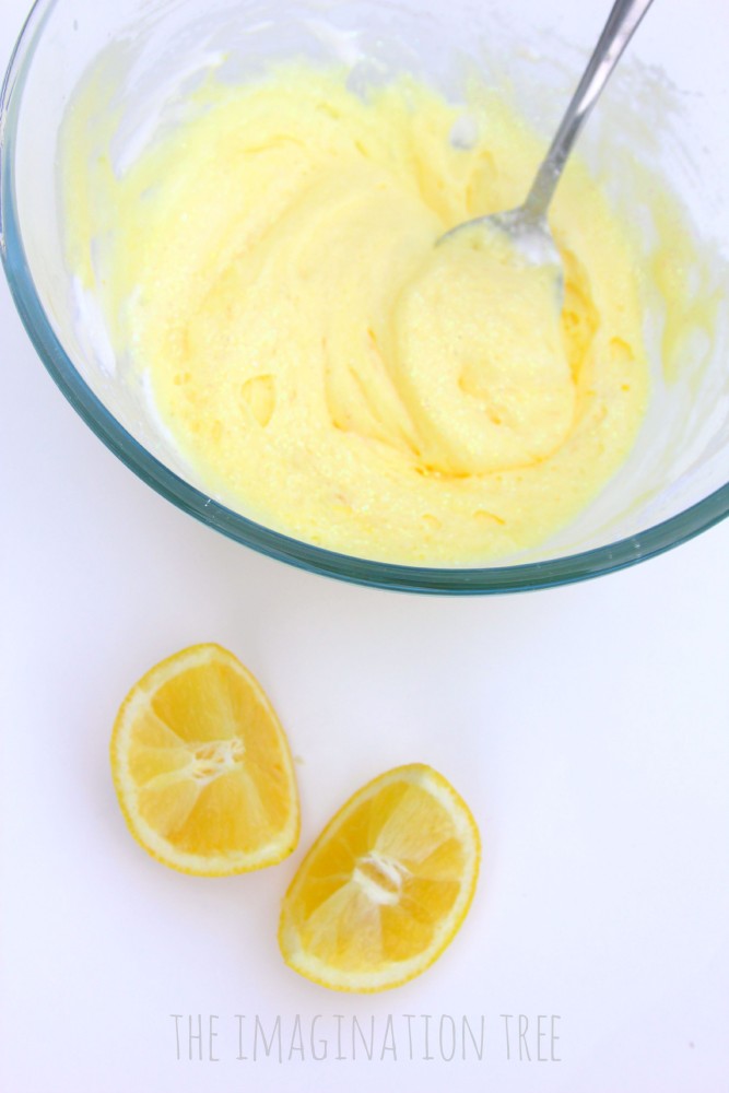 Lemon scented puffy paint recipe