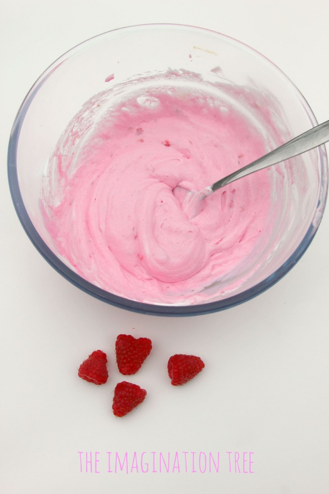Raspberry scented puffy paint recipe
