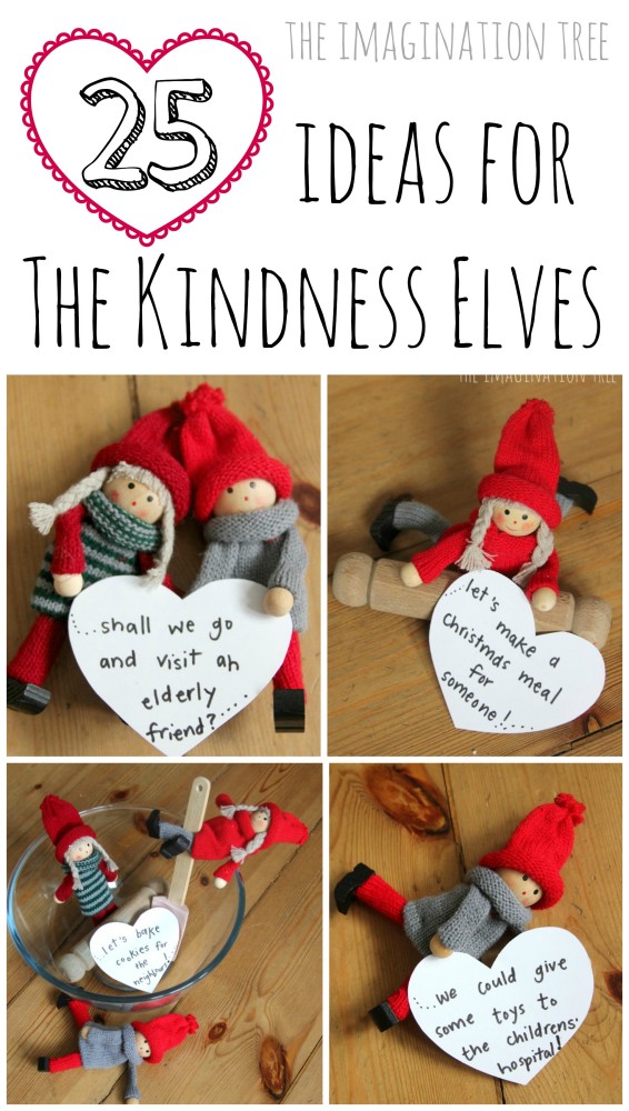 25 ideas for using the Kindness Elves to promote acts of kindness this Christmas