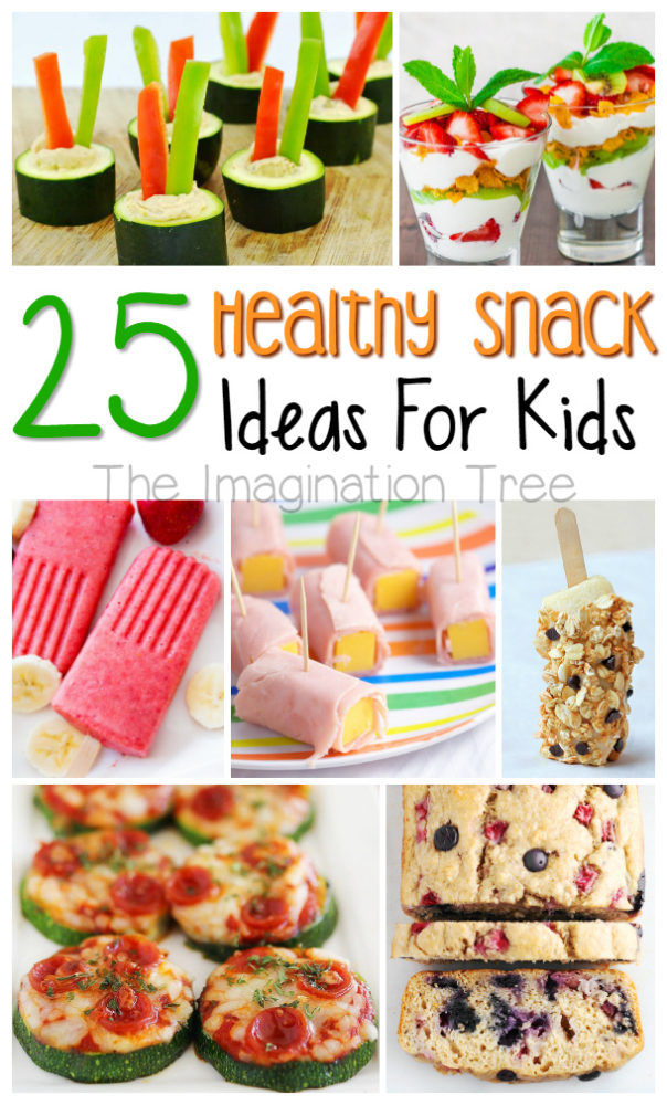 25 healthy snacks for kids to make and eat!
