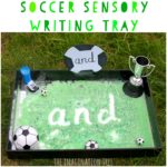 Soccer Sensory Writing Tray