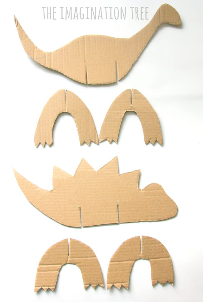 Cardboard Dinosaur Craft for Kids! - The Imagination Tree