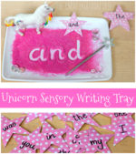 Unicorn Sensory Writing Tray
