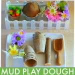 Mud Play Dough and Flowers: an Invitation to Play