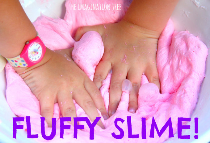 Fluffy slime recipe from The Imagination Tree!
