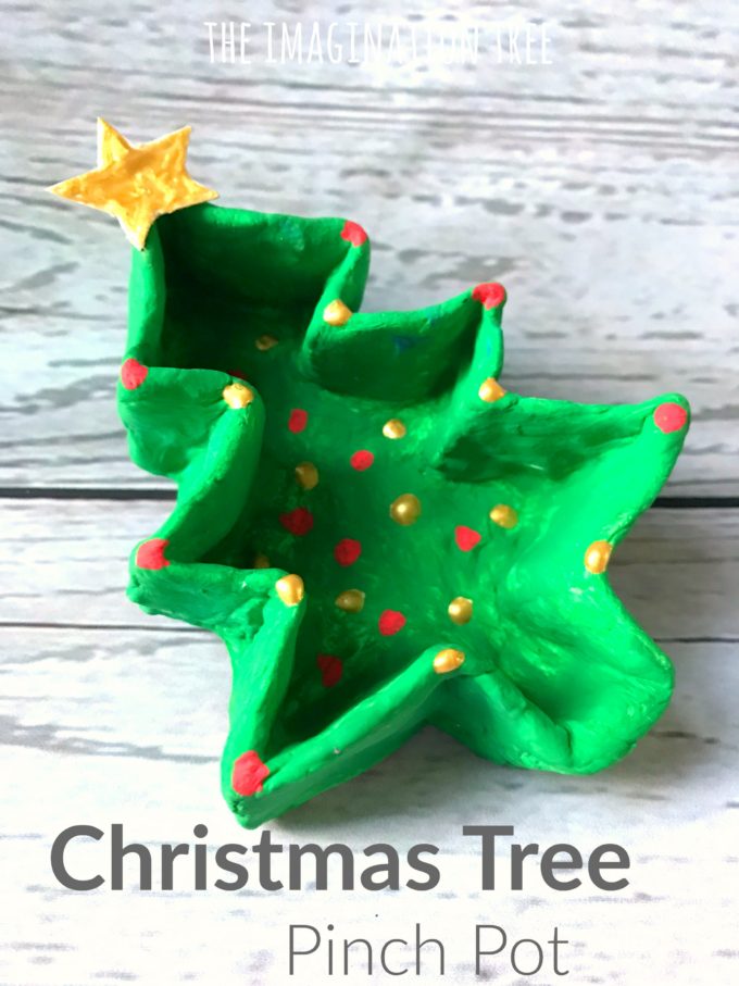 Christmas Tree Pinch Pot Craft