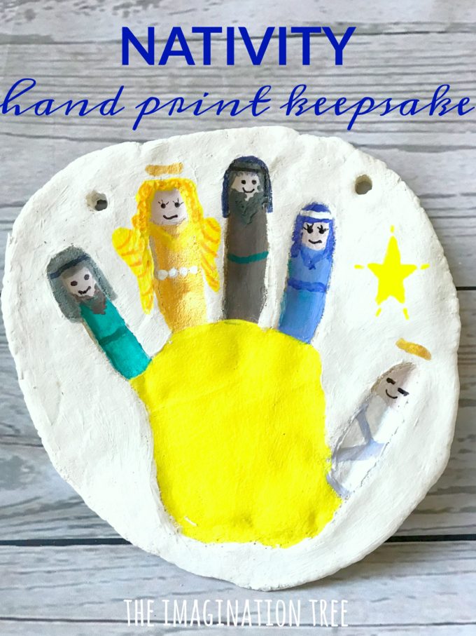 Nativity salt dough hand print keepsake craft!