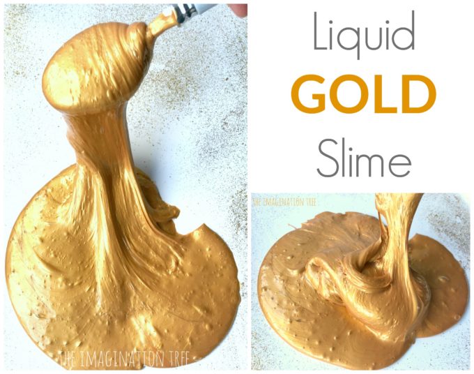 2 Minute Liquid Gold Slime Recipe! (UK friendly!)