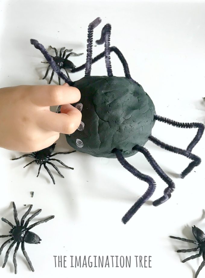 Build a Spider Play Dough