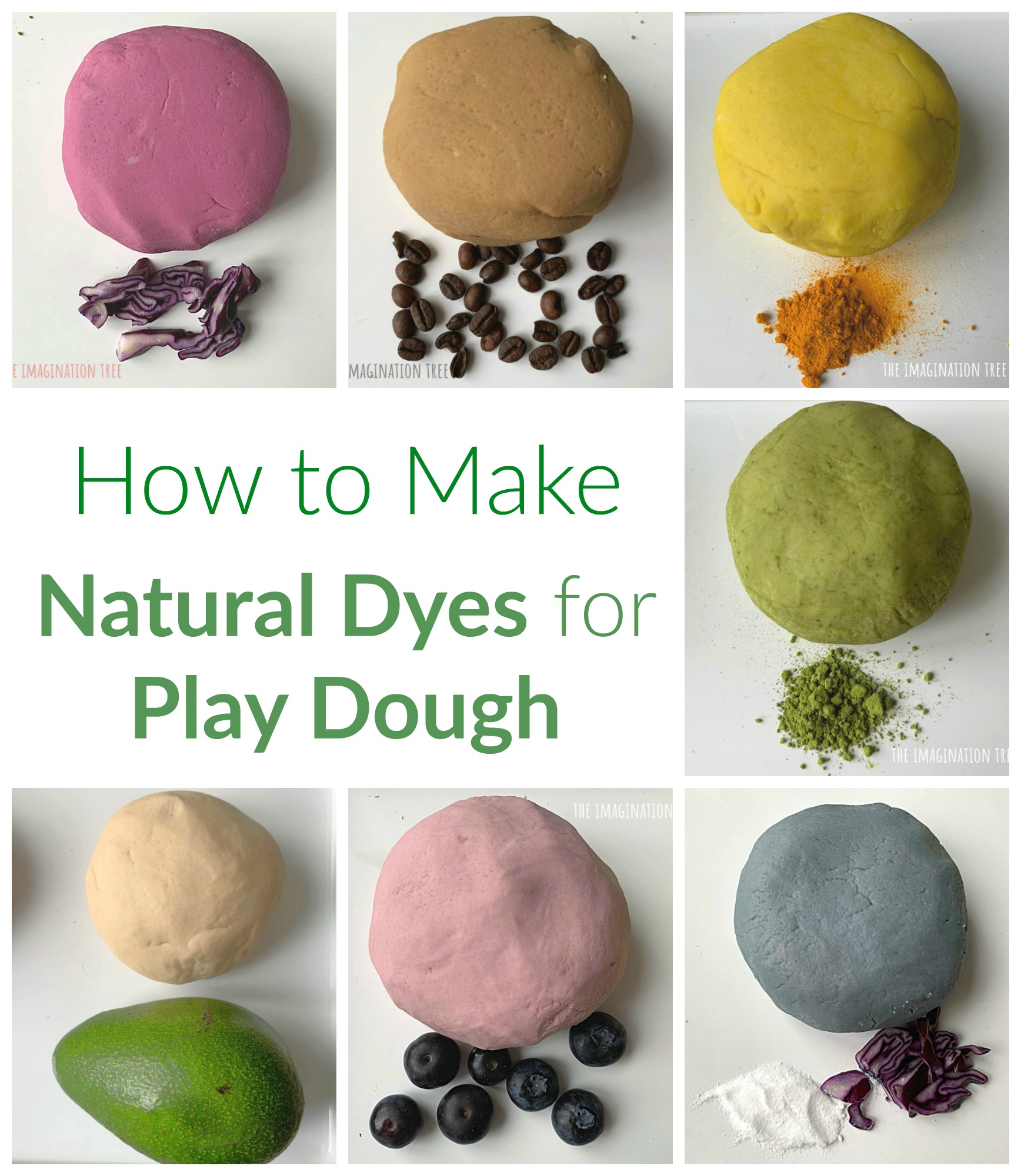Natural Dyes For Play Dough - The Imagination Tree