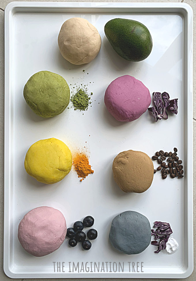 Natural Dyes For Play Dough - The Imagination Tree