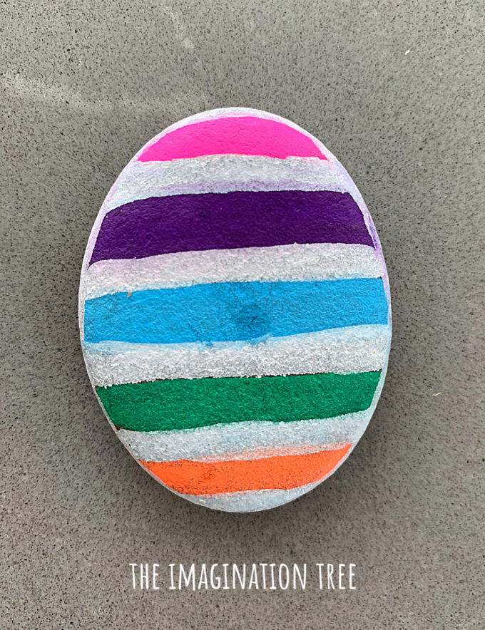 easter egg pebble craft